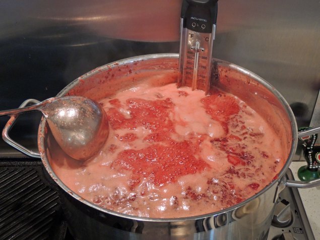 Bubbling jam